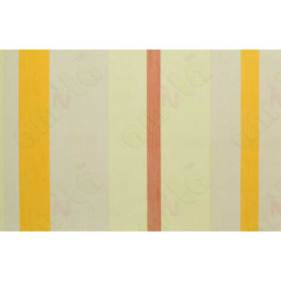 Yellow brown beige vertical bold barcode stripes home décor wallpaper